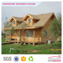Casa de campo prefabricada de troncos de madera maciza
